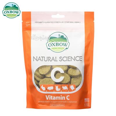 Oxbow  วิตามินซีอัดเม็ด เสริมภูมิต้านทาน บำรุงขน และผิวหนัง (60 เม็ด/120g)